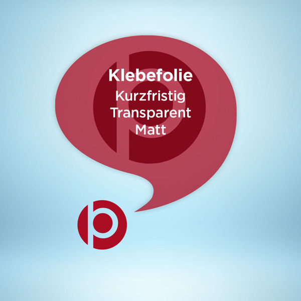 Klebefolie Kurzfristig Transparent Matt Freier Konturschnitt